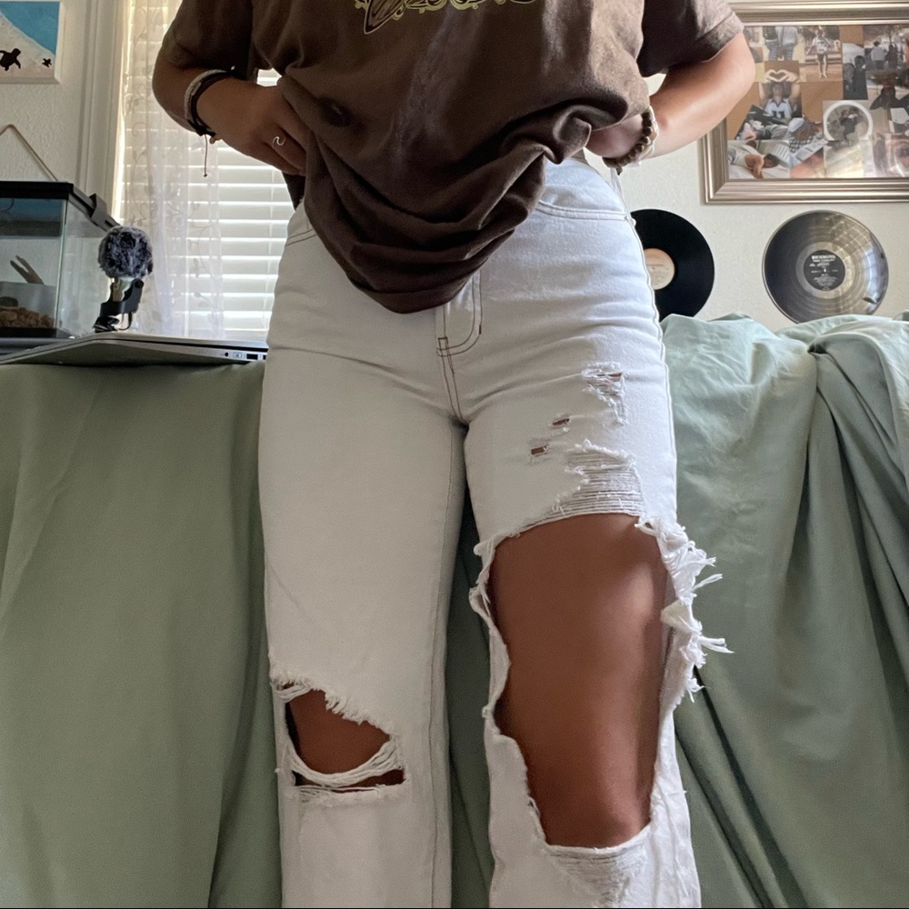 COPY - PacSun jeans white dad jeans